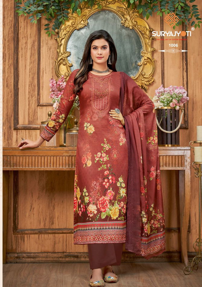 Pihu Vol 1 By Suryajyoti Designer Dress Materials Catalog
